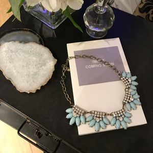 J. Crew Turquoise Floral Collar Necklace